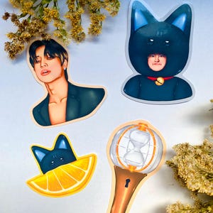 Ateez Wooyoung Holographic Vinyl Sticker Set / Water Resistant Wooyoung Stickers / Ateez Bias Decal Set For Laptops, Journals, And More