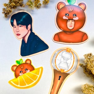 Ateez Jongho Holographic Vinyl Sticker Pack / Water Resistant Jongho Stickers / Jongho Bias Decal For Laptops, Journals, Kindles, And More