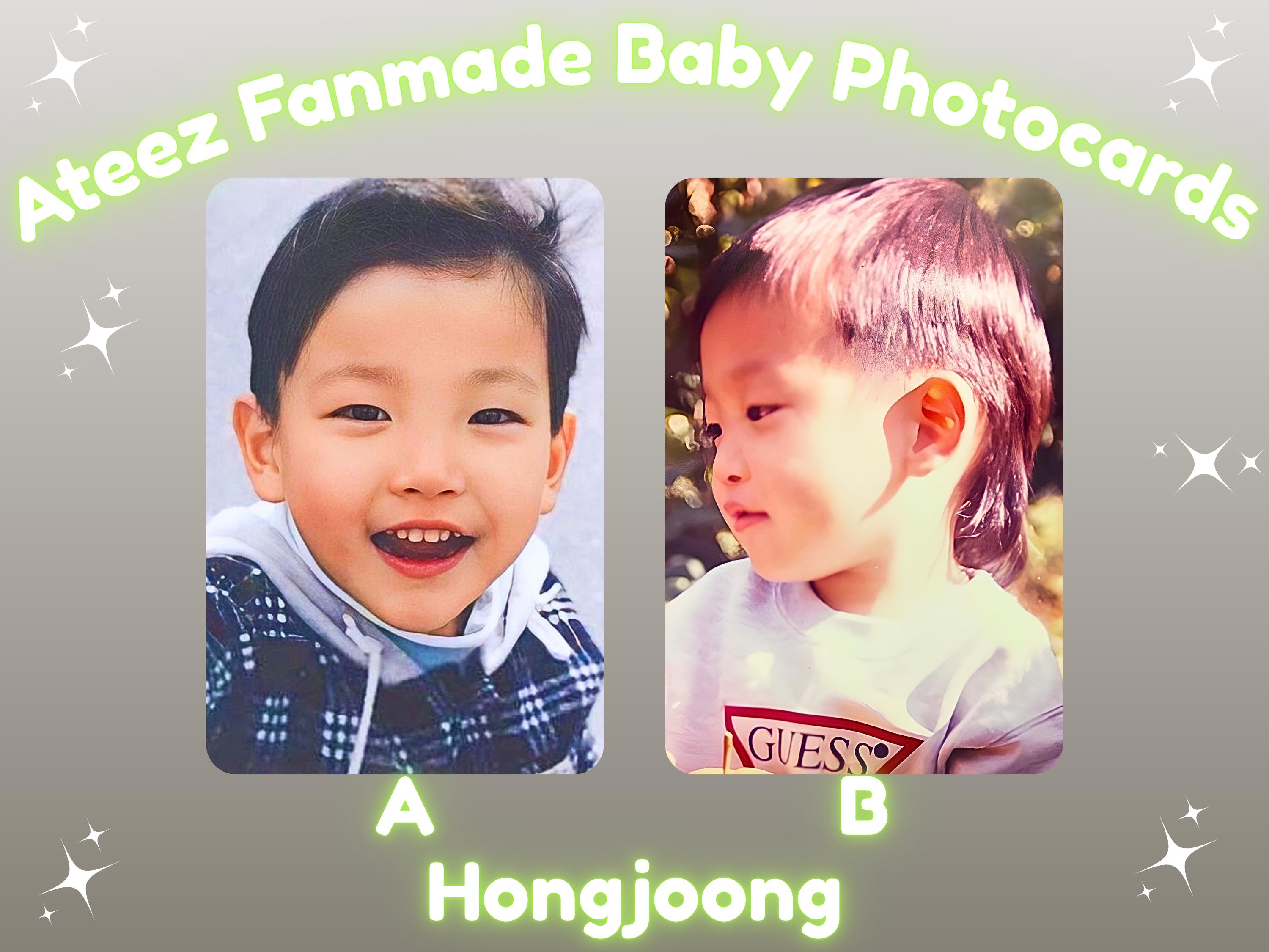 Ateez Fanmade Baby Photo KPOP Photocards - Etsy