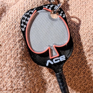 Black Ace Pickleball Keychain