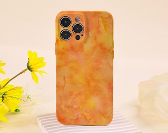 Orange Rendering iPhone Case for All New iPhone 17 Series iPhone 16 15 14 13 12 Pro Max, 15 14 Plus, 13 12 Mini X XS XR Glossy Soft Case