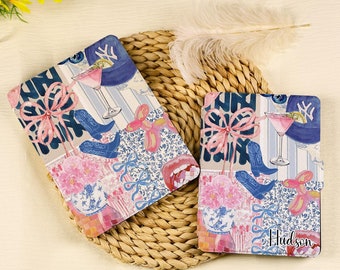 Collage Style Kindle Case Free Personalization with Strap 2024 Kindle Colorsoft Case Paperwhite 12th 7inch Kindle 11th Auto Wake/Sleep