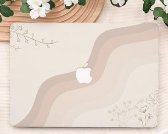 Minimalistyczne kremowe etui na MacBooka, etui na MacBooka Air 15/13 z 2025 r., etui na MacBooka Pro 13/14/15/16 M2/M3/M4/M5, etui na MacBooka Pro 14 A3434 z 2025 r.
