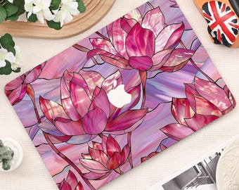 ウォーターリリー MacBook ケース MacBook 2025 Air 13/15 インチ MacBook Pro 13/14/15/16 インチ M4 M3 M2 美学 2025 2024 2023 カバー ラップトップスリーブ