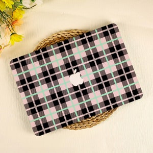 Elegant Check Pattern Macbook Case Pro 13/14/15/16 M1 M2 M3 2022 2024 Mac 16 15 14 13 12 11 Inch for Macbook Air 15/13/11 Laptop Cover