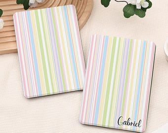 Rainbow Stripes Kindle Case 2024 Kindle Paperwhite 7&quot;,Paperwhite 11th 6.8&#39;&#39;,Kindle 12th Gen Cover,Colorsoft Hand Strap Case,Auto Sleep/Wake