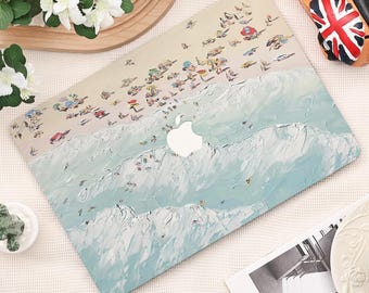 Summer Beach MacBook Case Custom Nema For MacBook Pro 13 14 16 All New 2025 Air 13 15 inch M2 M3 M4 Personalized Oil Painting Style Cover
