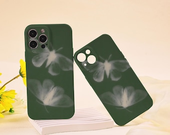 Fluttering Butterfly Glossy Soft Case for iPhone 17 16 15 14 13 12 Pro, 16 Plus/Pro Max, 16e/Air, 13 12 Mini, X XS XR SE, Lightweight Cover