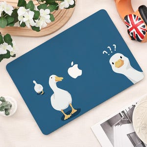 Question Mark Duck Macbook Case for MacBook 2025 Air 15/13 Pro 16/15/14/13 Inch M1 M2 M3 M4 2022 2024 Hard Protective Case Laptop Cover