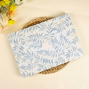 Blue Flower Vine Macbook Case For Mac 16 15 14 13 11 Inch For Macbook Air 15/13 Pro 14/16 2024 2022 M1 M2 M3 M4 Hard Protective Laptop Cover