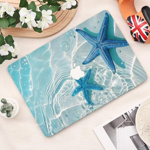 Blue Starfish Macbook Hard Protective Case for 2025 Air 15/13 Inch A3240 A3241 Macbook Pro 13/14/15/16 2024 M4 M3 M2 M1 Mac Laptop Case