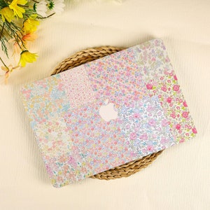 Floral Patchwork MacBook Case Apple Laptop Sleeves Laptop Case MacBook Air15/13 Pro 13/14/15/162020 2021 M2 2022 2024 M4 Custom Macbook Case