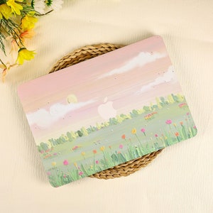 Pastel Garden MacBook Case Apple Laptop Sleeves Laptop Case MacBook Air15/13 Pro 13/14/15/16 2020 2021 M2 2022 2024 M4 Custom Macbook Case