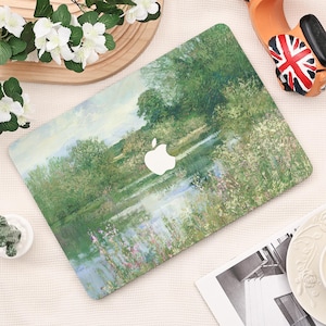 Lakes Painting Macbook Case for MacBook 2025 Air 15/13 Pro 16/15/14/13 Inch M1 M2 M3 M4 2019 2022 2024 Hard Protective Case Laptop Cover