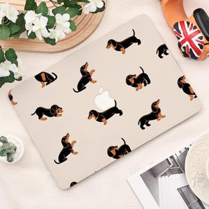 Cute Dachshund Macbook Hard Laptop Case for Pro 14 inch Case Macbook Air 13/11 Pro 13/14/15/16 2023 2024 M2 2025 M4 15/13 Laptop Case Cover