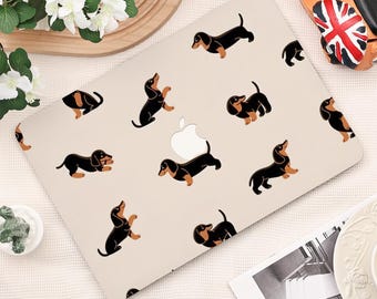 Cute Dachshund Macbook Hard Laptop Case for Pro 14 inch Case Macbook Air 13/11 Pro 13/14/15/16 2023 2024 M2 2025 M4 15/13 Laptop Case Cover