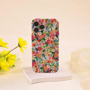 Coque iPhone fleurs colorées iPhone 16e, objectif tout compris pour iPhone 16 15 14 13 12 Pro Max Plus Mini 12 13 iPhone 14 13 12 11 X SE