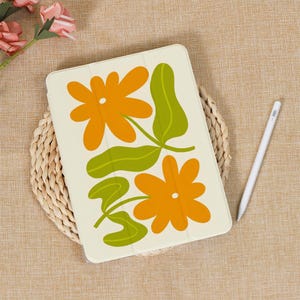 Simple Flower iPad Case with Pen Solt Cover for iPad Air 4/5/6 Pro 11 12.9 13 Inch 2024 iPad Pro 11&quot; 13&quot; M2 M4 Mini 7/6 iPad Sleeve