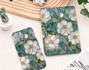Flower 2024 Kindle Colorsoft Case with Auto Wake/Sleep Function for All Model Kindle Case, Paperwhite 6/7th, Kindle 10/11/12th Caser Cover