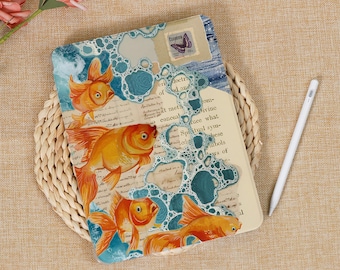 Cute Goldfish iPad Case Cover iPad 9 Case iPad Mini 7/6 iPad Air iPad Pro 2024/2021 Case iPad Air 5/6 iPad Pro 11 Case M2 M4 iPad Sleeve