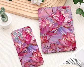 Funda para Kindle Water Lily con correa de mano para Paperwhite 12.ª generación, funda para Kindle Paperwhite de 6,8" y 11.ª generación, funda para Kindle 2024