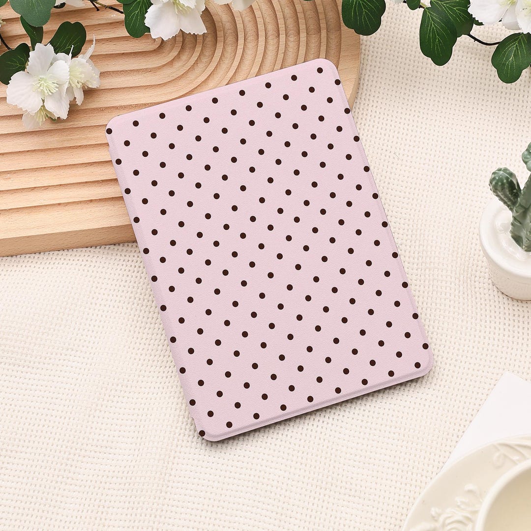 Pink Polka Dots Kobo/kindle Case, Kindle 10th 11th 12th 6'', Paperwhite ...