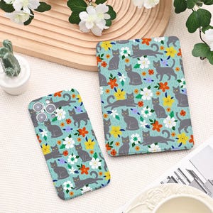 Niedliche Katze Kindle Hülle für Kindle Paperwhite 12th Cover Kobo Clara Farbe BW Hülle mit Riemen Geschenk für Bücherliebhaber Klare Rückseite Auto Wach/Schlafautomatik