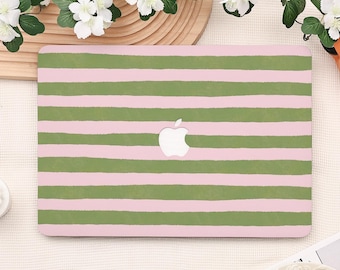 Pink-Grün Streifen 2025 Neue MacBook Tasche für MacBook Air 11/13/15 MacBook Pro 13/14/15/16 Zoll M1 M2 M3 M4 M5 2025 Macbook Laptop Abdeckung