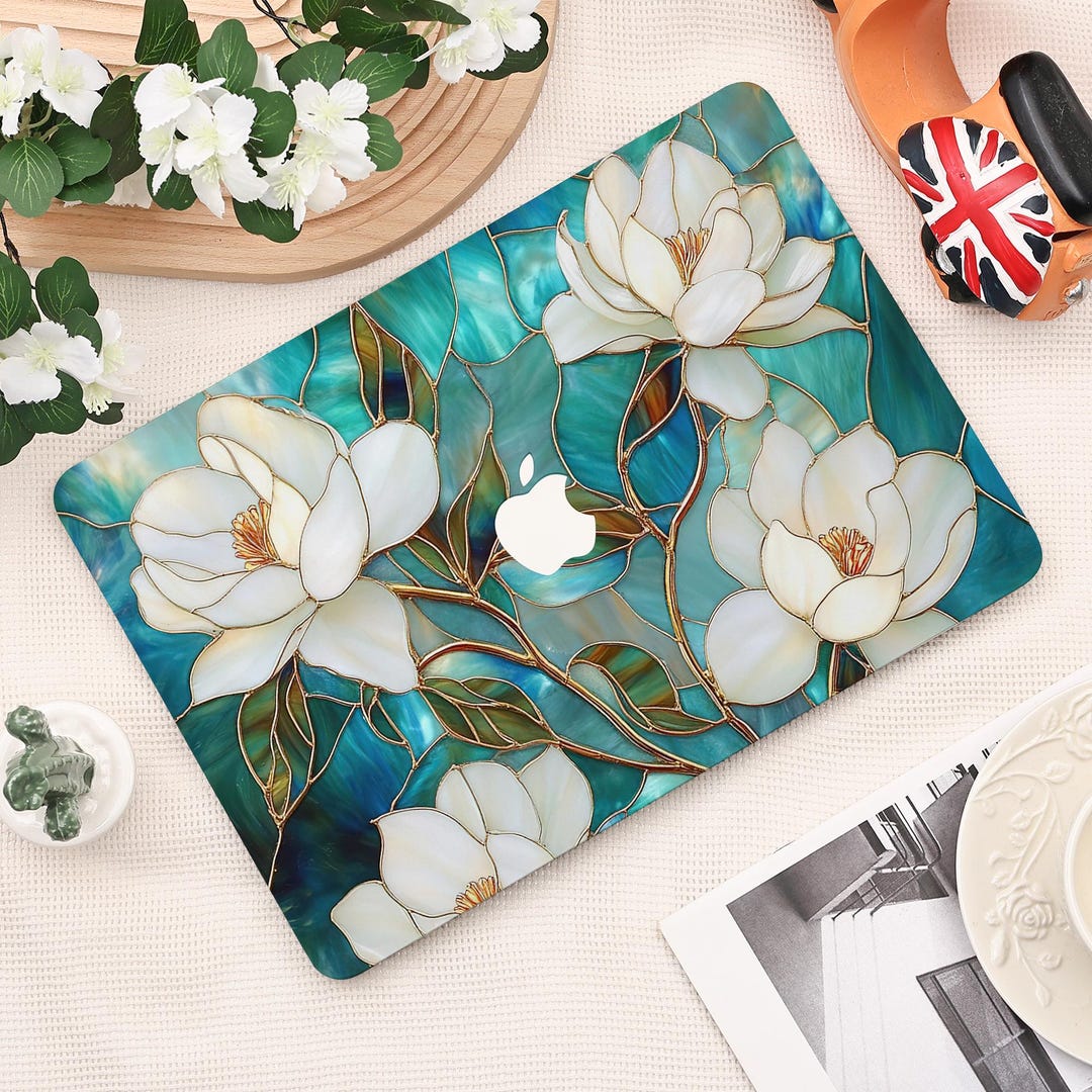 Flowers MacBook Case for MacBook 2025 Air 13/15 Inch MacBook Pro 13/14 ...