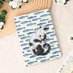 Cat & Fish Custom iPad Case for iPad New 2025 Air 7-11/13″ Case, iPad Mini 6/7 Case, iPad Pro 2024/2022, iPad 10/9/8 Cover with Pen Holder
