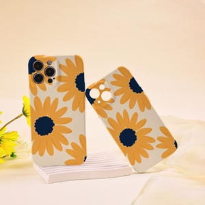 Yellow Sunflower iPhone Case iPhone 15 14 13 12 11 Pro Max Mini XS XR X SE 8 Plus All Inclusive Lens Cover New iPhone 16e For Her