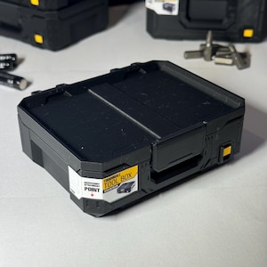 TB-B1-B-30 ToughBuilt StackTech 1:5 Scale Miniature Tool Box | Business Card Holder | 3D Printed Stacking Desk Accessory