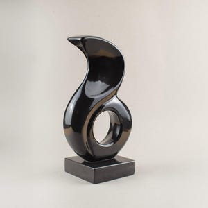 Abstract Stone La Flama Style Sculpture