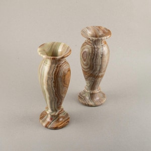 Vintage Onyx Marble Vases