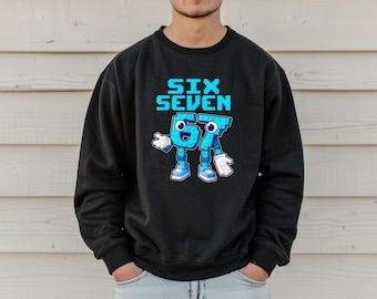 Six Seven Brainrot Italian Shirt – Funny 6 7 Brainrot Italian Meme Tee, Pixel Cartoon Character Shirt, Gamer Humor Graphic Tee, Kids Gaming