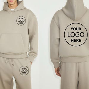 Custom Gildan Sweatpants & Hoodie Set, Personalized Loungewear Sweatshirt, Personalized Sweatshirt and Joggers Set, Custom Logo Shirt
