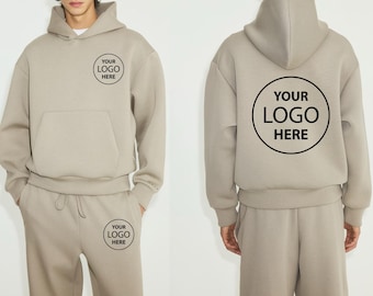 Custom Gildan Sweatpants & Hoodie Set, Personalized Loungewear Sweatshirt, Personalized Sweatshirt and Joggers Set, Custom Logo Shirt