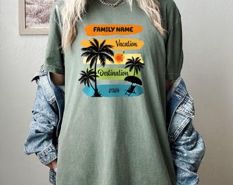 Comfort Colors Costom Summer Beach Shirt, Vacation Shirt, Family Vacation Shirt, Summer Trip shirt, Cruise Shirt, Summer Beach Tshirt Design