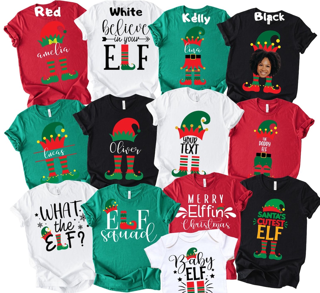 Custom the Elf Shirt, Custom Elf Shirt, Christmas Family Matching ...