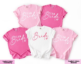 Bride Shirt, Bride Team Shirts, Bridesmaid Proposal Gift Bachelorette T-shirts, Bride Tribe Gift, Wedding Party T-shirt, Wedding Squad Shirt