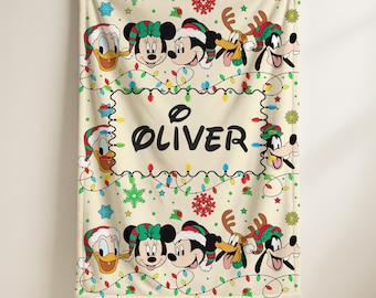Christmas Blanket: Disney Mickey and Friends - Soft Sherpa Throw