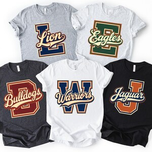 Custom Mascot Shirt | Personalized School Spirit Tee | Unisex Relaxed Fit Apparel