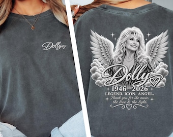 Comfort Colors Dolly Parton Shirt, Dolly Parton Memorial Tee, Country Music Legend Shirt, Memory of Dolly 1946-2026, Country Music Fan