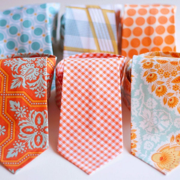 The Beau- men's citrine collection neckties- choose your favorite print
