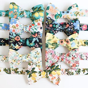 Bow Ties, Bow Tie, Bowties, Mens Bow Ties, Freestyle Bow Ties, Self-Tie Bow Ties, Rifle Paper Co, Ties Birch Floral In Yellow image 3
