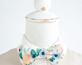 Bow Tie, Bow Ties, Boys Bow Ties, Baby Bow Ties, Bowties, Ring Bearer, Wedding Bow Ties, Rifle Paper Co - Birch Floral In Blush