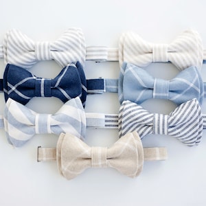 Bow Tie, Bow Ties, Boys Bow Ties, Baby Bow Ties, Bowties, Ring Bearer, Wedding Bow Ties, Linen Bow Tie, Ties - Linen Classic Collection