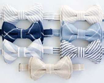 Bow Tie, Bow Ties, Boys Bow Ties, Baby Bow Ties, Bowties, Ring Bearer, Wedding Bow Ties, Linen Bow Tie, Ties - Linen Classic Collection