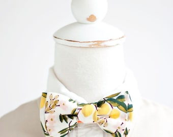 Bow Tie, Bow Ties, Boys Bow Ties, Baby Bow Ties, Bowties, Ring Bearer, Wedding Bow Ties, Rifle Paper Co - Citrus Floral In Cream