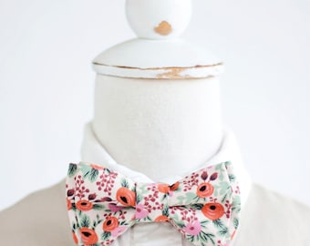 Bow Tie, Bow Ties, Boys Bow Ties, Baby Bow Ties, Bowties, Ring Bearer, Wedding Bow Ties, Rifle Paper Co - Rosa In Blush